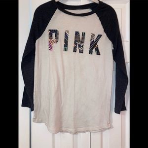 Pink Victoria Secret half sleeve